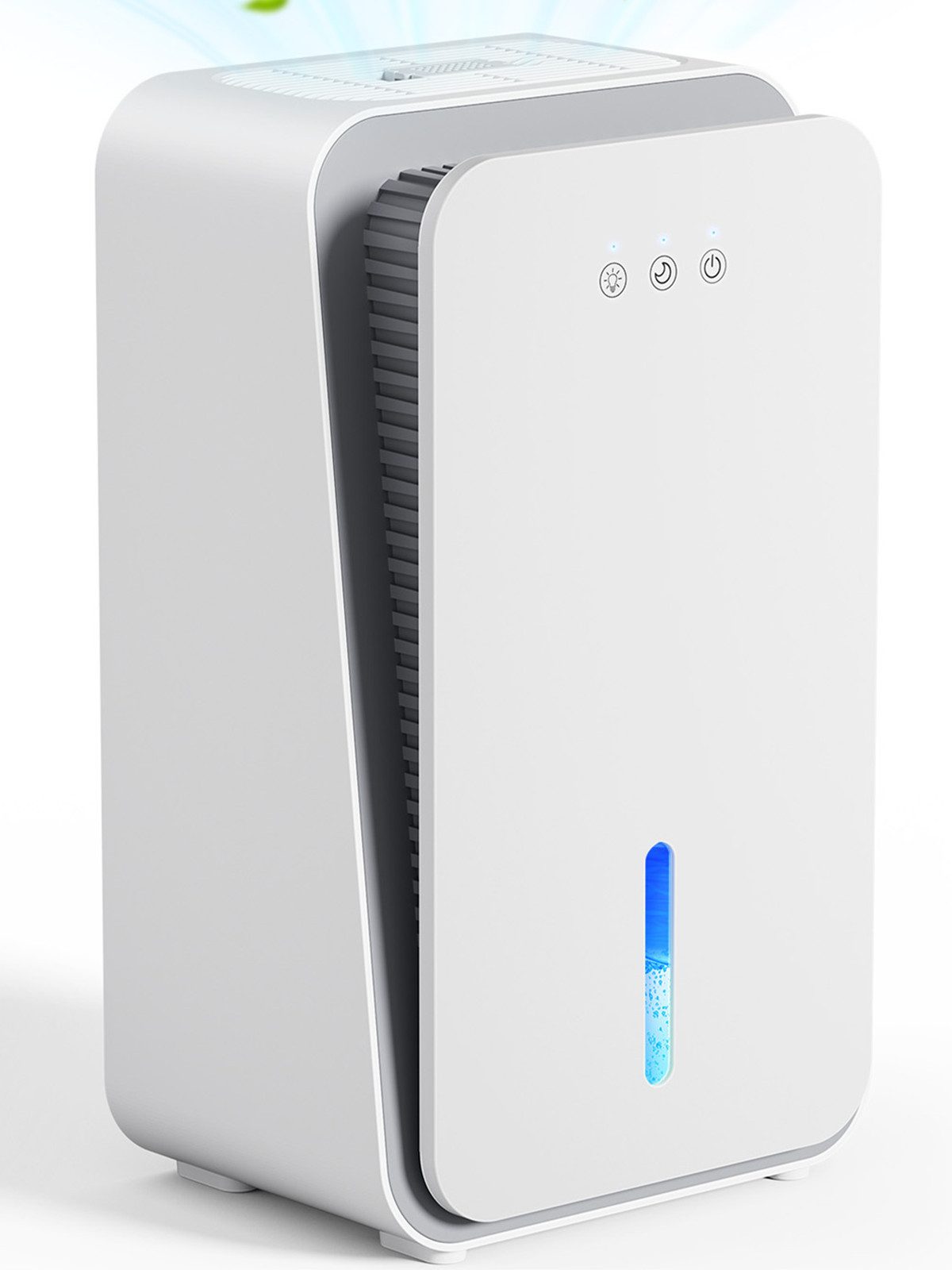 Teendow Luftentfeuchter Luftentfeuchter mit LED-Licht, 2.5 L tank, 1.1L/tag, Leiser, Entfeuchtung 1,1 l/Tag, Tank 2,5 l, Automatisches Auftauen