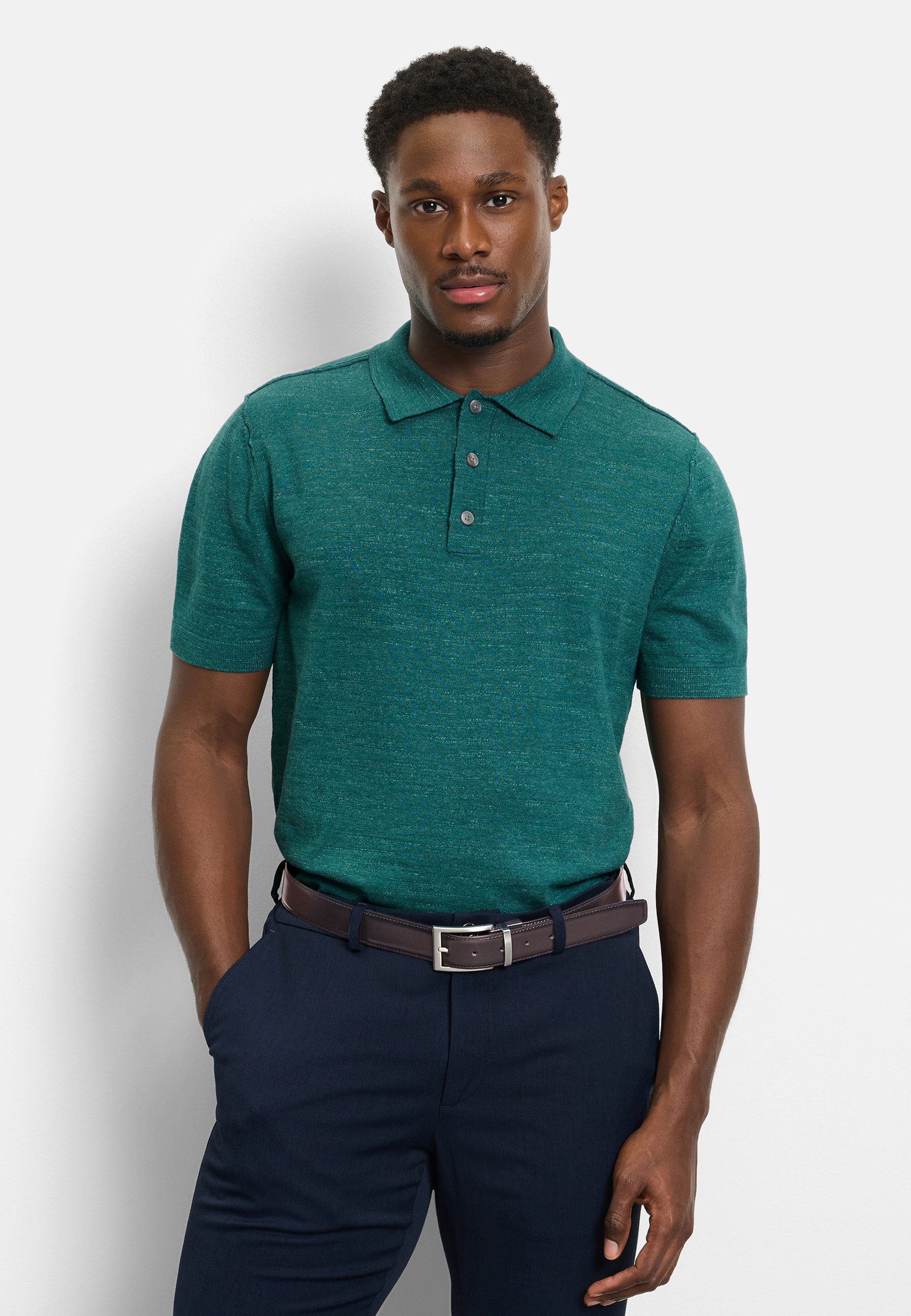 OLYMP Poloshirt OLYMP Casual Strick