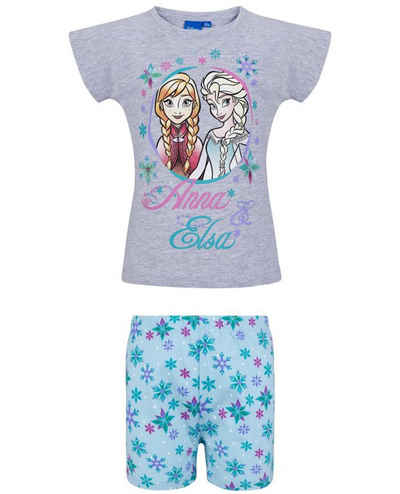 Disney Frozen Pyjama FROZEN Eiskönigin Shorty Pyjama Mädchen Schlafanzug 4 6 8 10 Jahre