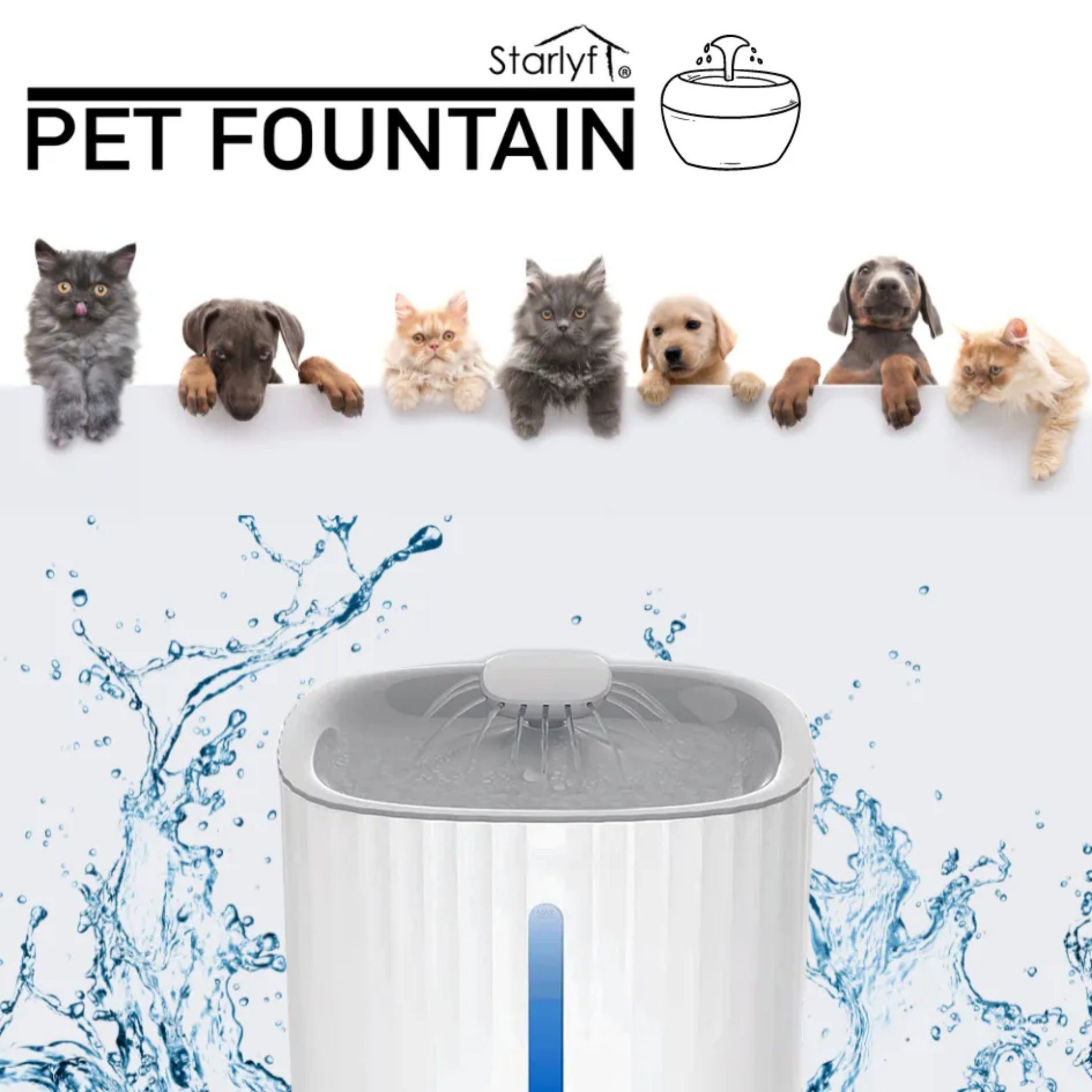 Starlyf Trinkbrunnen Pet Fountain 3 l, günstig online kaufen