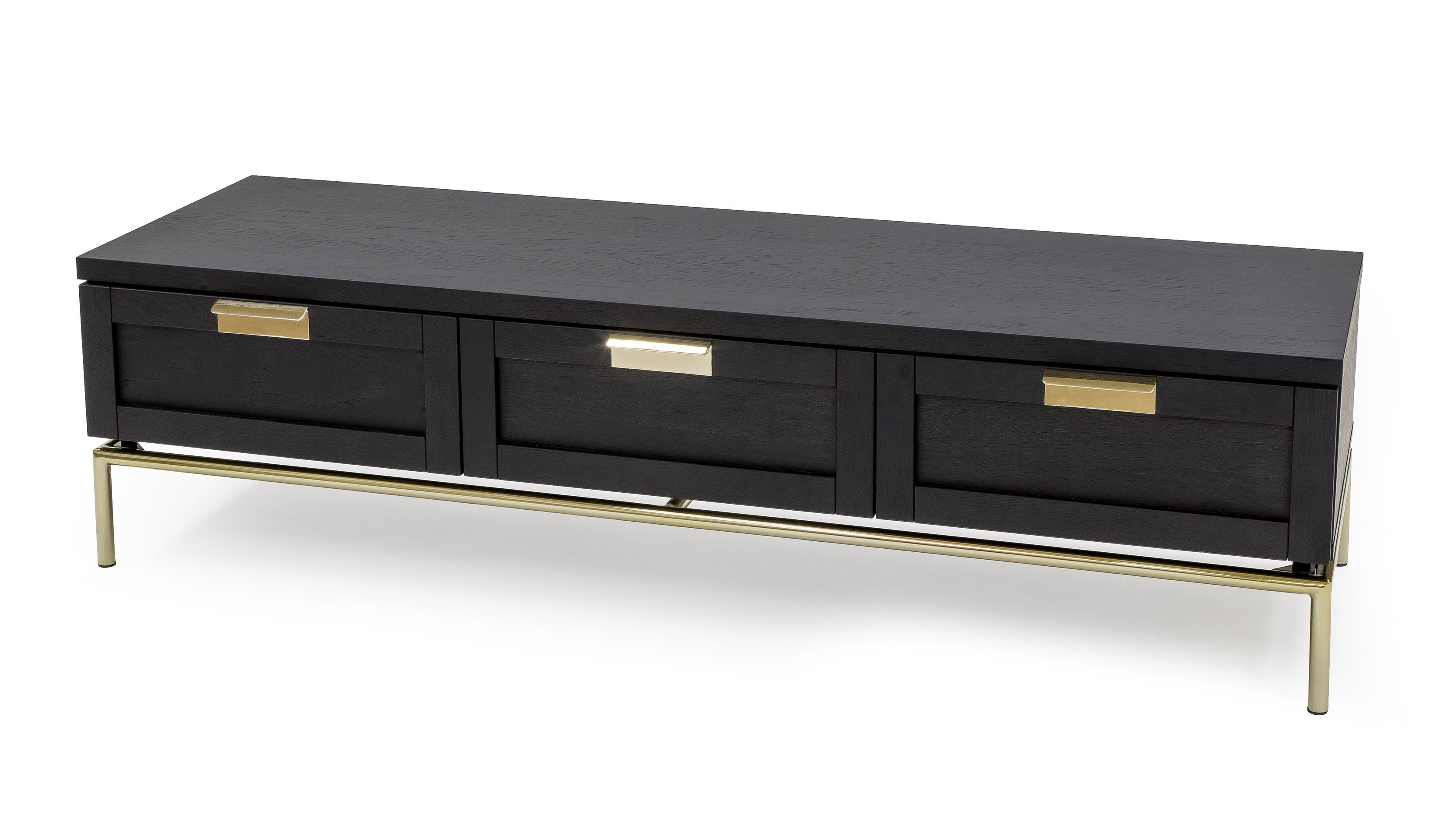 andas Lowboard, Kommode, Holzfurnier aus Walnussbaum, skandinavisches Design