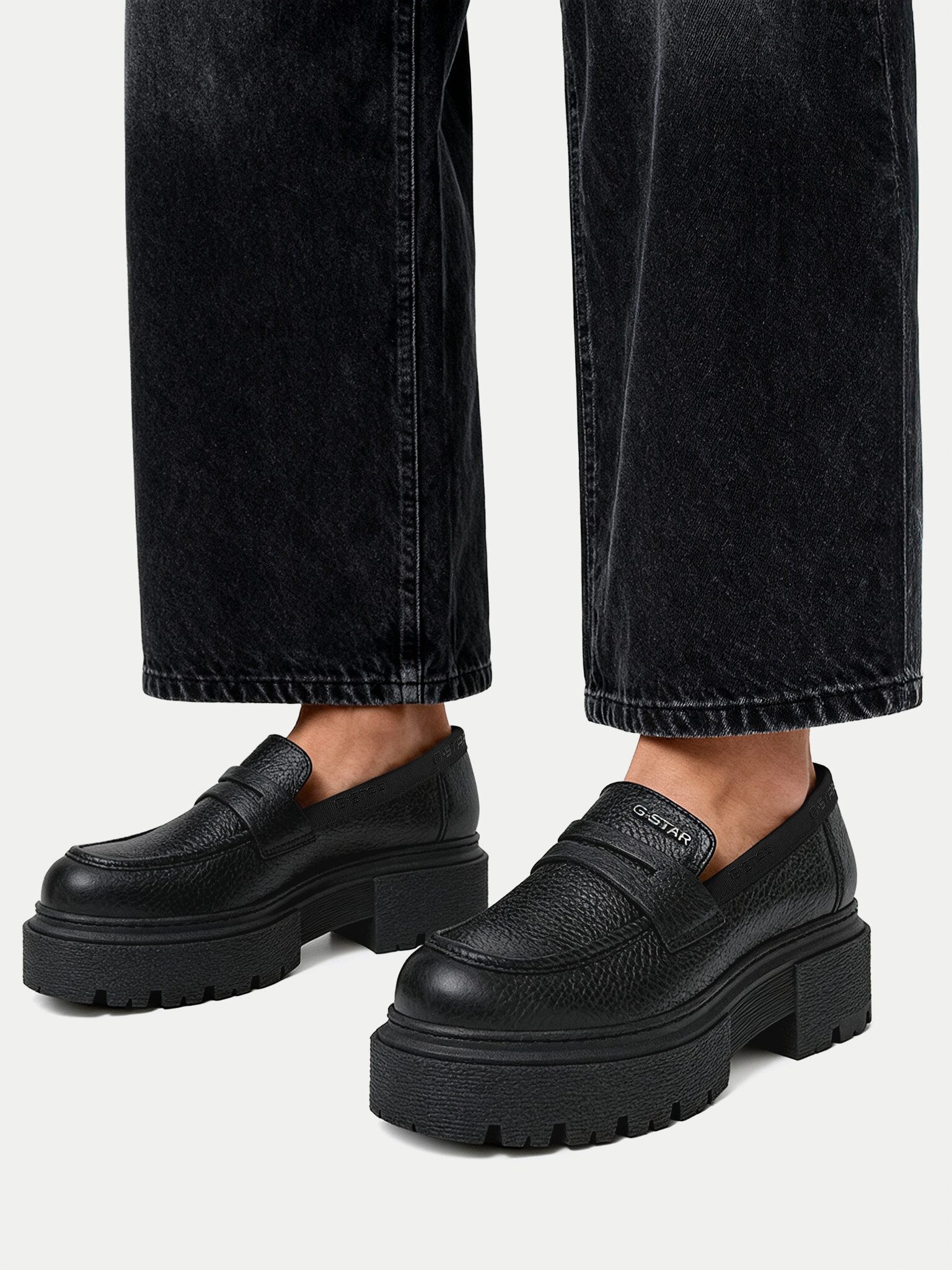 G-STAR G Star Raw Frauen-Loafers Schwarz STAR RAW-CEO-WB-ADELA Mokassin günstig online kaufen