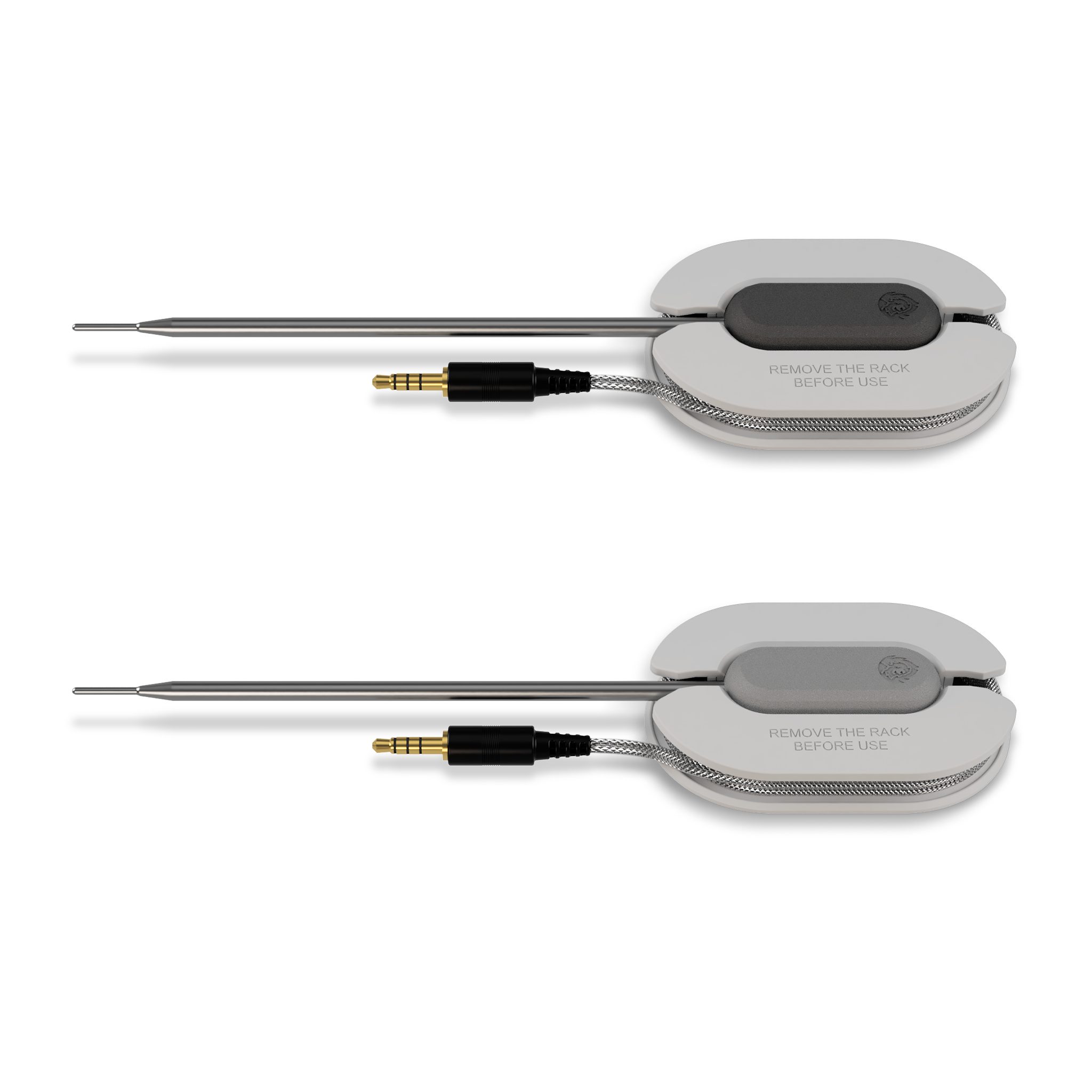 BURNHARD® Grillthermometer Einstich-Temperatursonden Set 2-tlg.