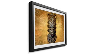 WandbilderXXL Bild mit Rahmen African Mask, Afrikanische Maske, Wandbild, in 4 Größen erhältlich