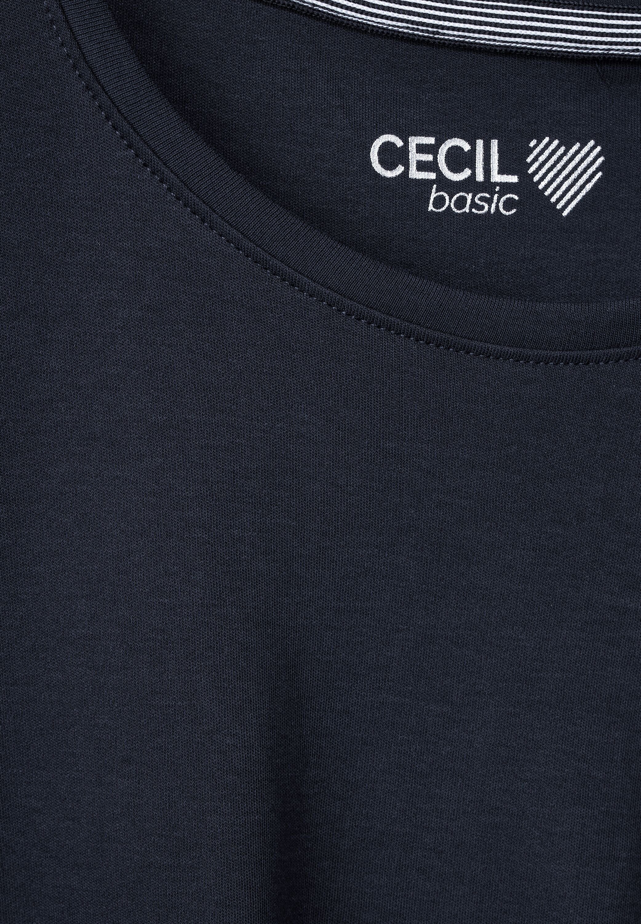 CECIL 3/4-Arm-Shirt aus reiner Baumwolle