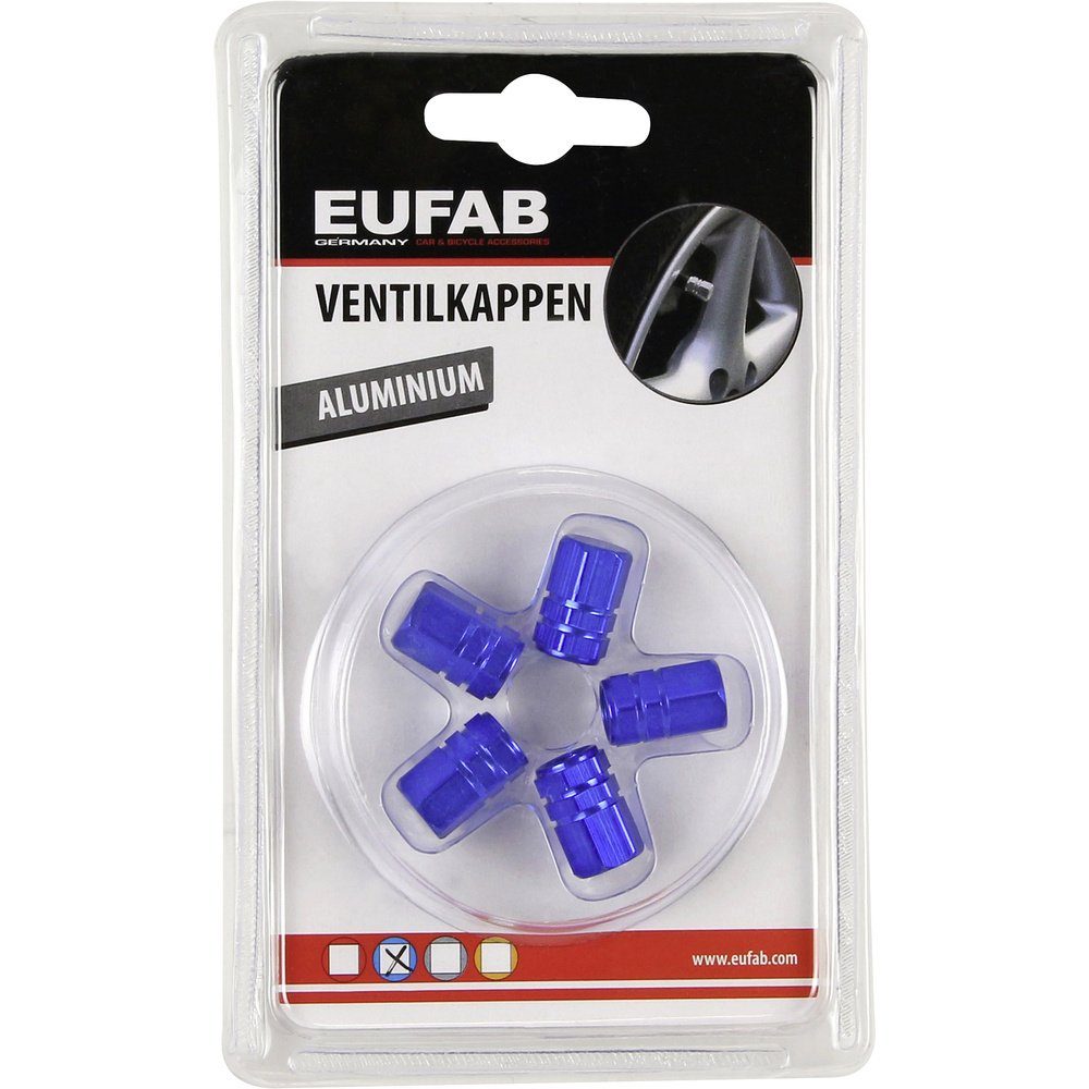 5er Eufab Set EUFAB Blau Ventilkappe Ventilkappe