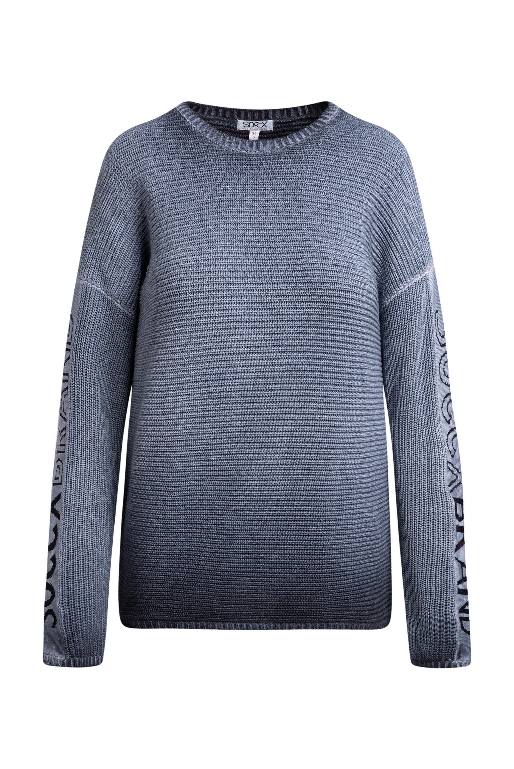 SOCCX Rundhalspullover aus Baumwolle günstig online kaufen