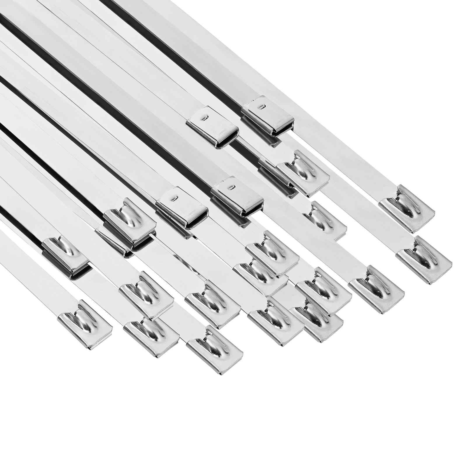vidaXL Kabelbinder Kabelbinder 50 stk. 7,9 x 700 mm Silber (50-St)