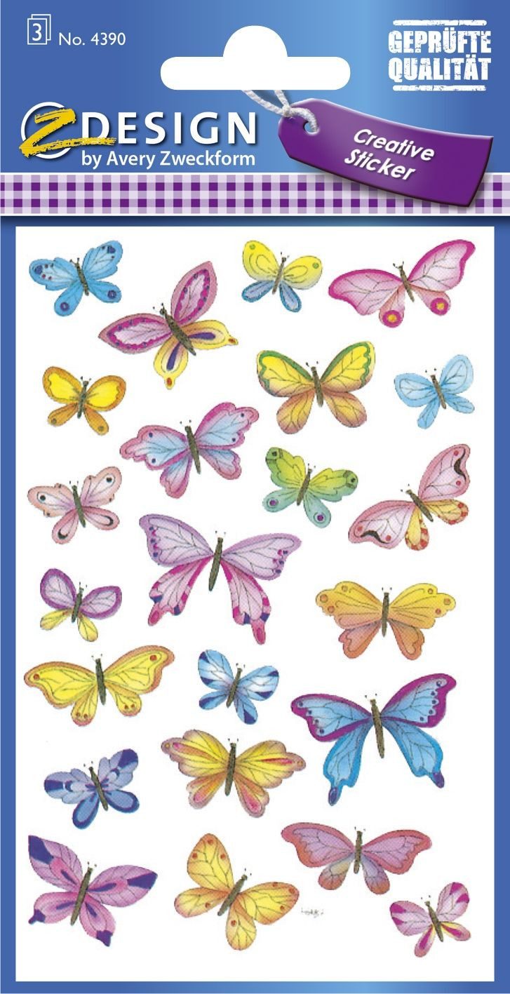 Avery Zweckform Sticker AVERY Zweckform Z-Design Sticker "Schmetterlinge"