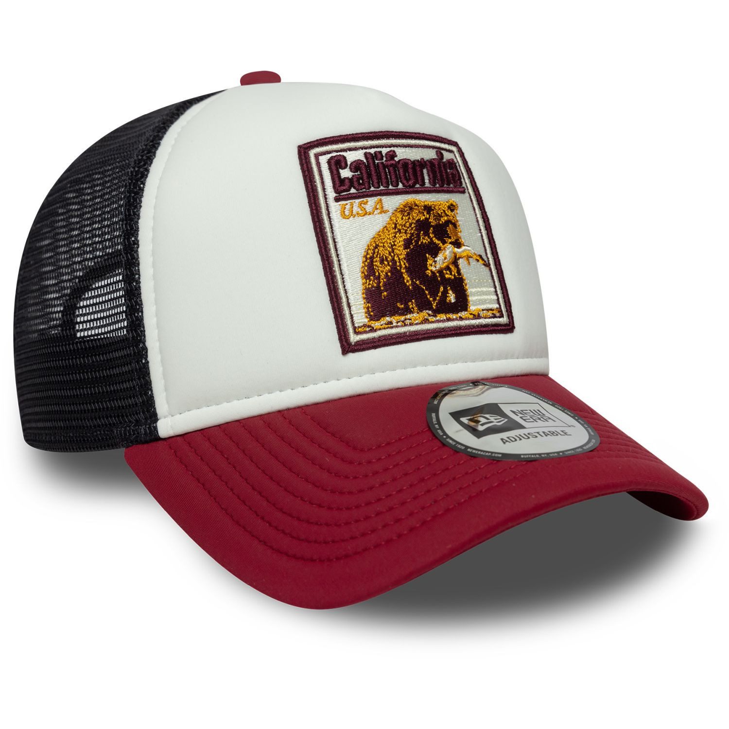 New Era Trucker Cap AFrame Trucker ANIMAL PATCH California