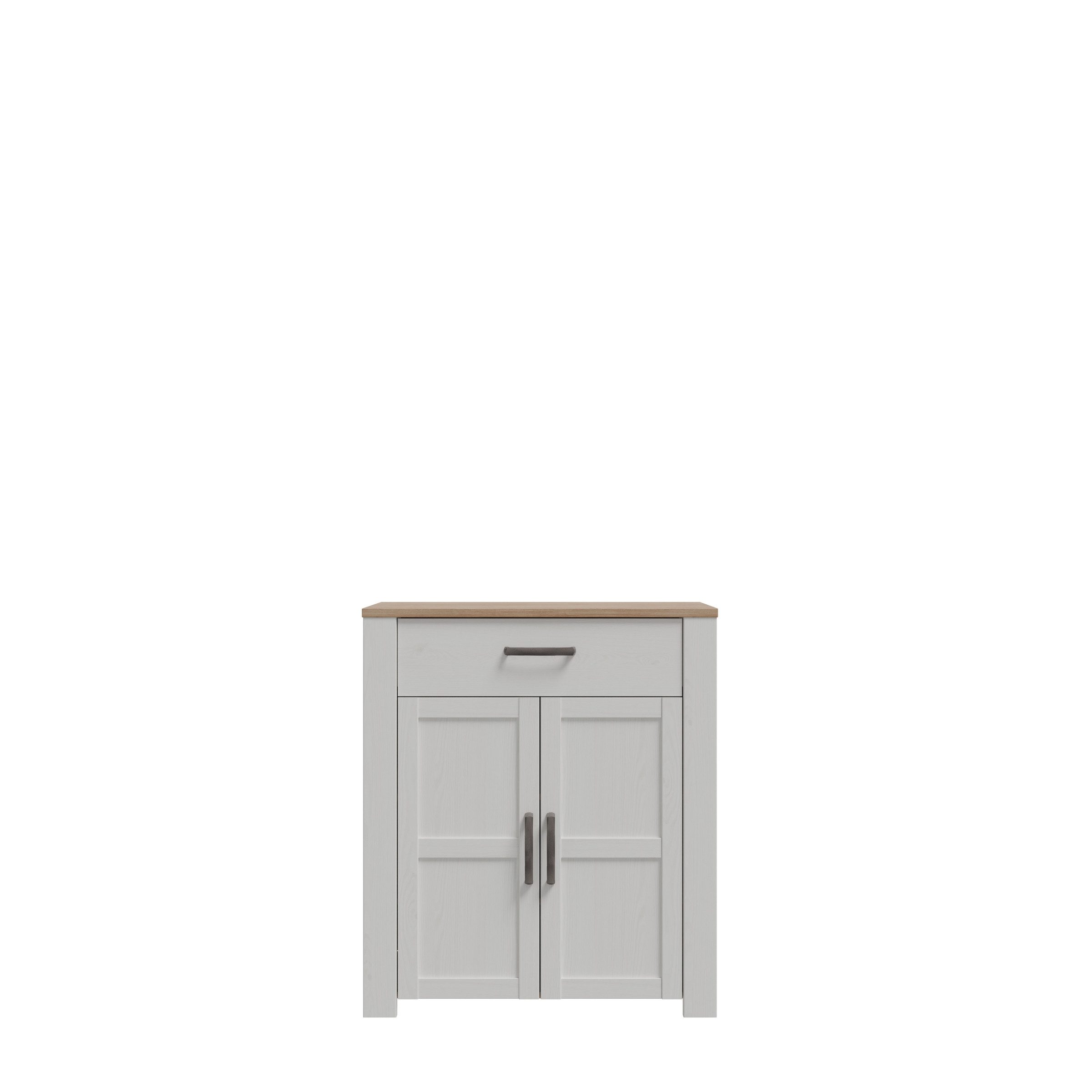 PREISBRECHER Schuhkommode BOHOL, in Eiche Dekor / Sibiu - 86,4x99,3x42cm (BxHxT)