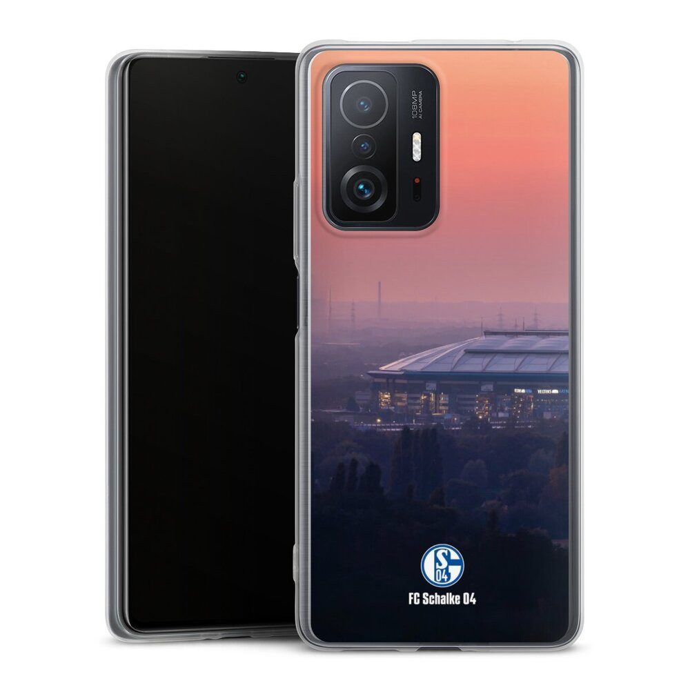 DeinDesign Handyhülle Stadion FC Schalke 04 Offizielles Lizenzprodukt Schalke 04 Stadion, Xiaomi 11T 5G Slim Case Silikon Hülle Ultra Dünn Schutzhülle
