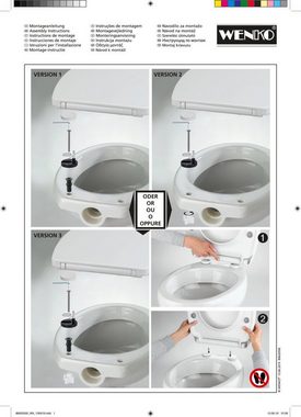 Maximex WC-Sitz WC Sitz Toilettendeckel Toilettensitz Motsie Thermoplast (1-St)
