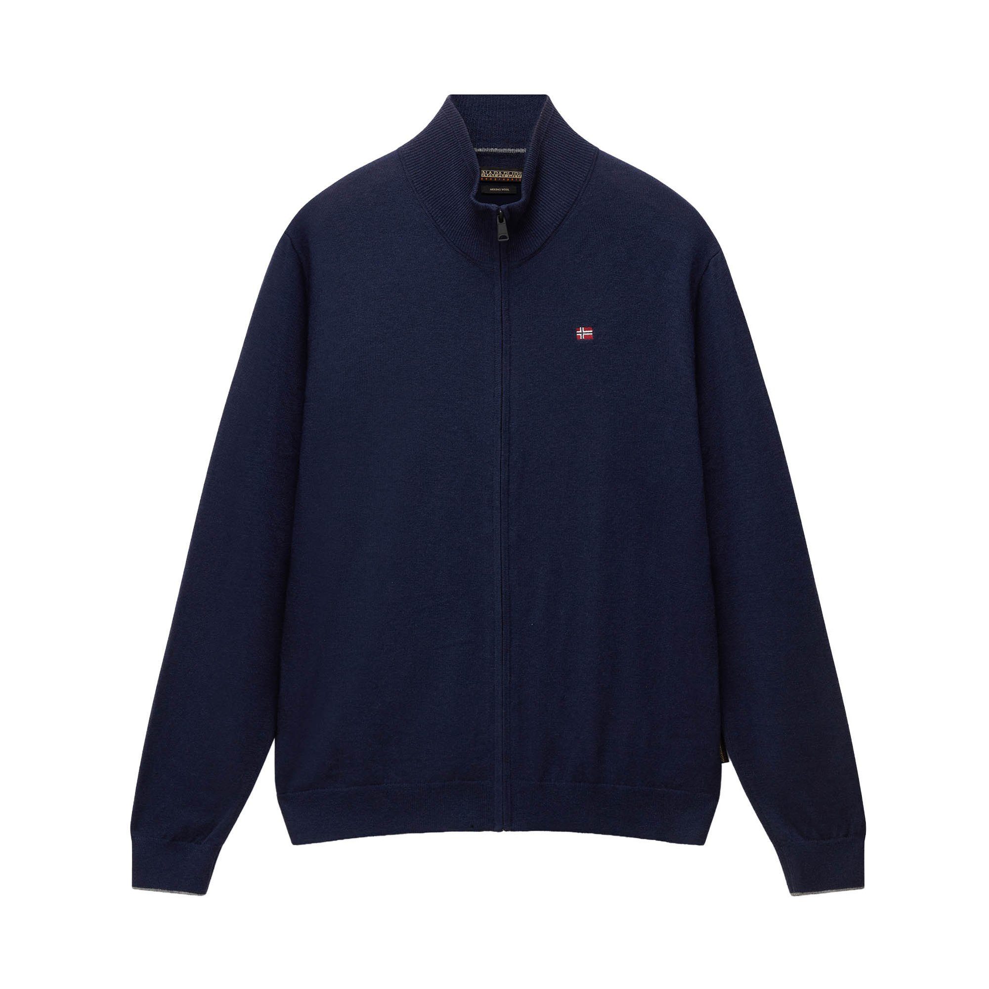 Napapijri Sweatshirt Herren Strickjacke Wolle DAMAVAND