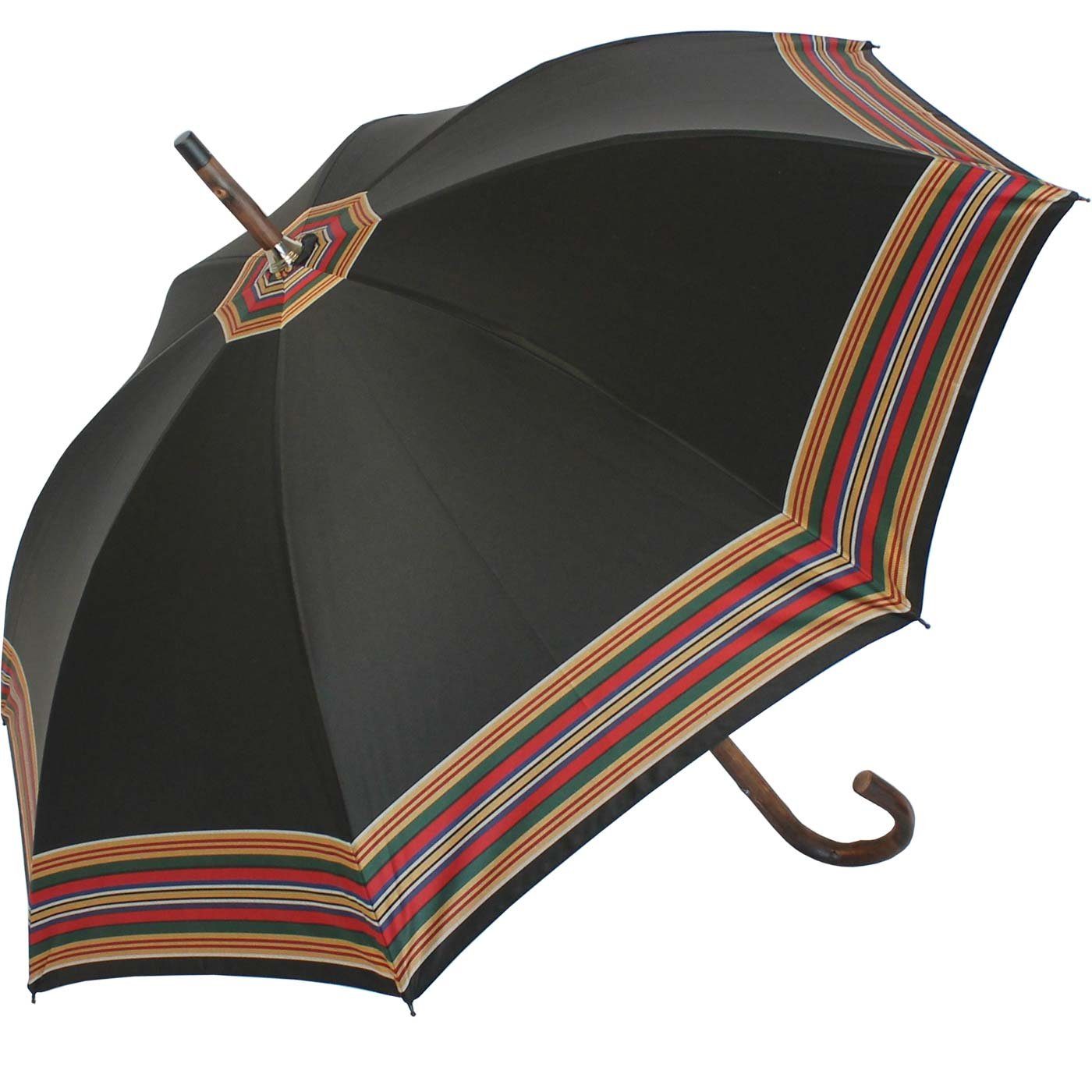 edle Herren Herrenschirm doppler® Stockregenschirm der für Begleiter Manufaktur mit Kastanienstock, handgearbeite