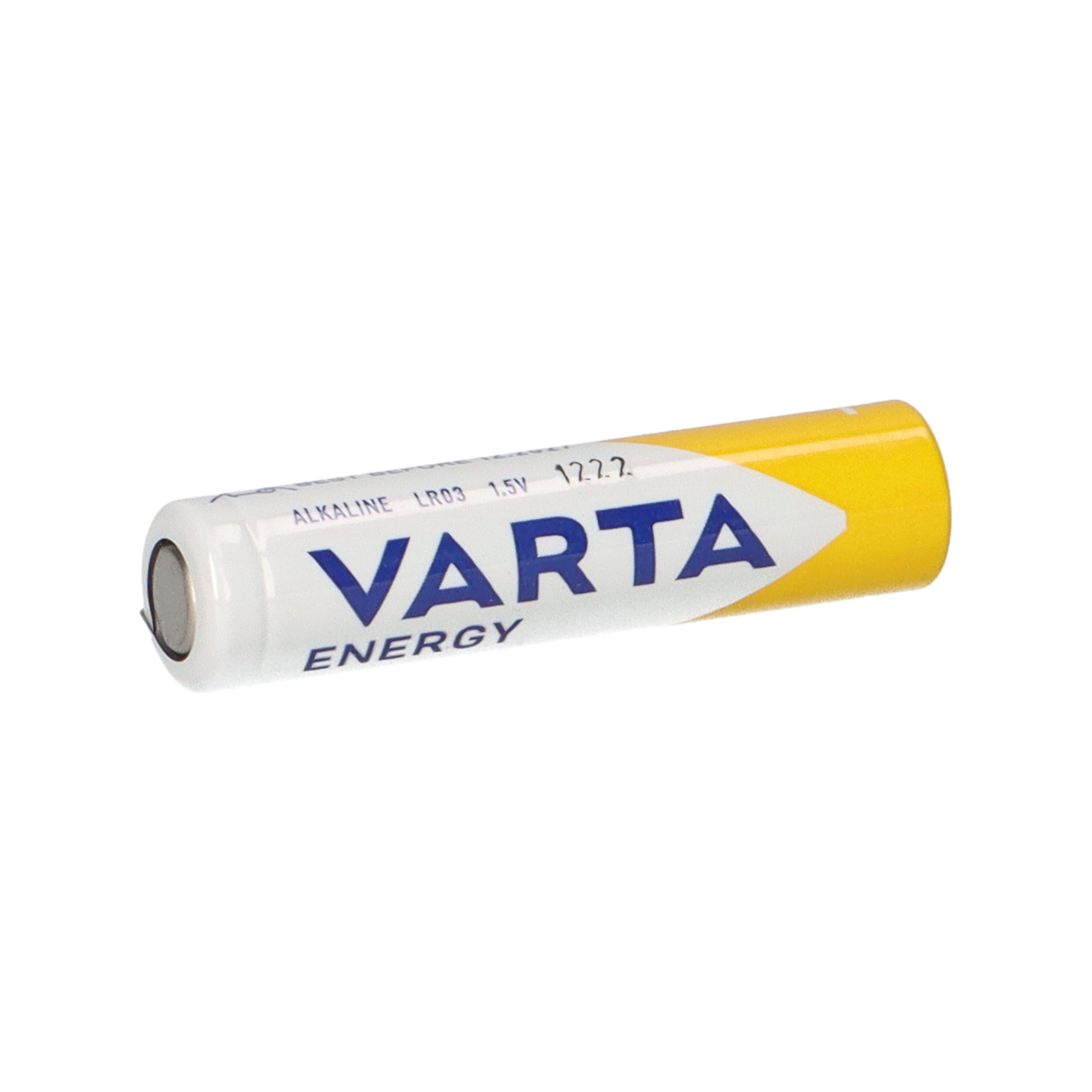 Varta Batterie 1,5V VARTA 4er Batterie 40x im AAA AlMn Micro Blister Energy