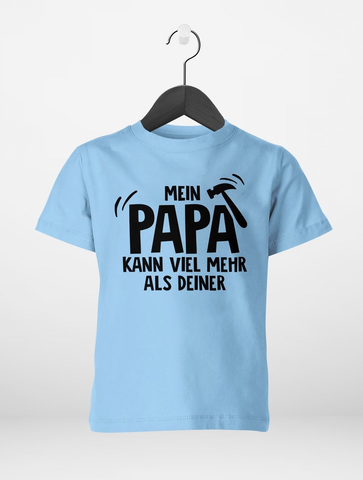 Print-Shirt Kinder T-Shirt Mein Papa kann viel mehr als deiner Spruch lustig