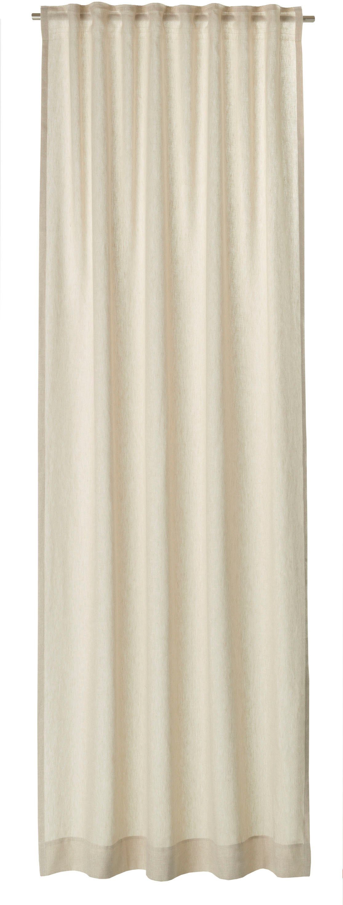 SCHÖNER beige/creme Breeze, Vorhang Schlaufen WOHNEN-Kollektion, transparent (1 St), verdeckte