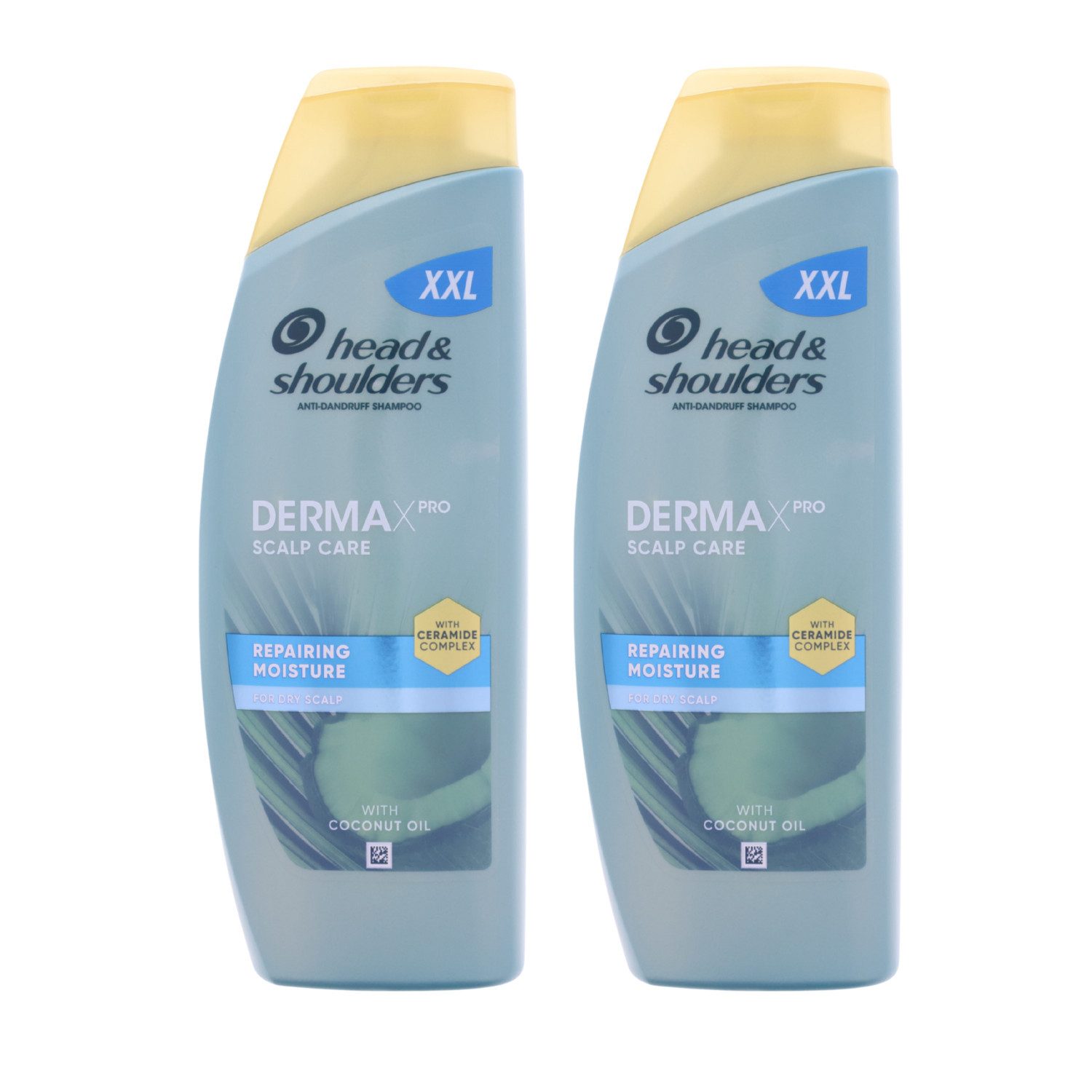 Head & Shoulders Kopfhaut-Pflegeshampoo 2x Head & Shoulders DermaXPro Pflegende Feuchtigkeit Shampoo je 500ml