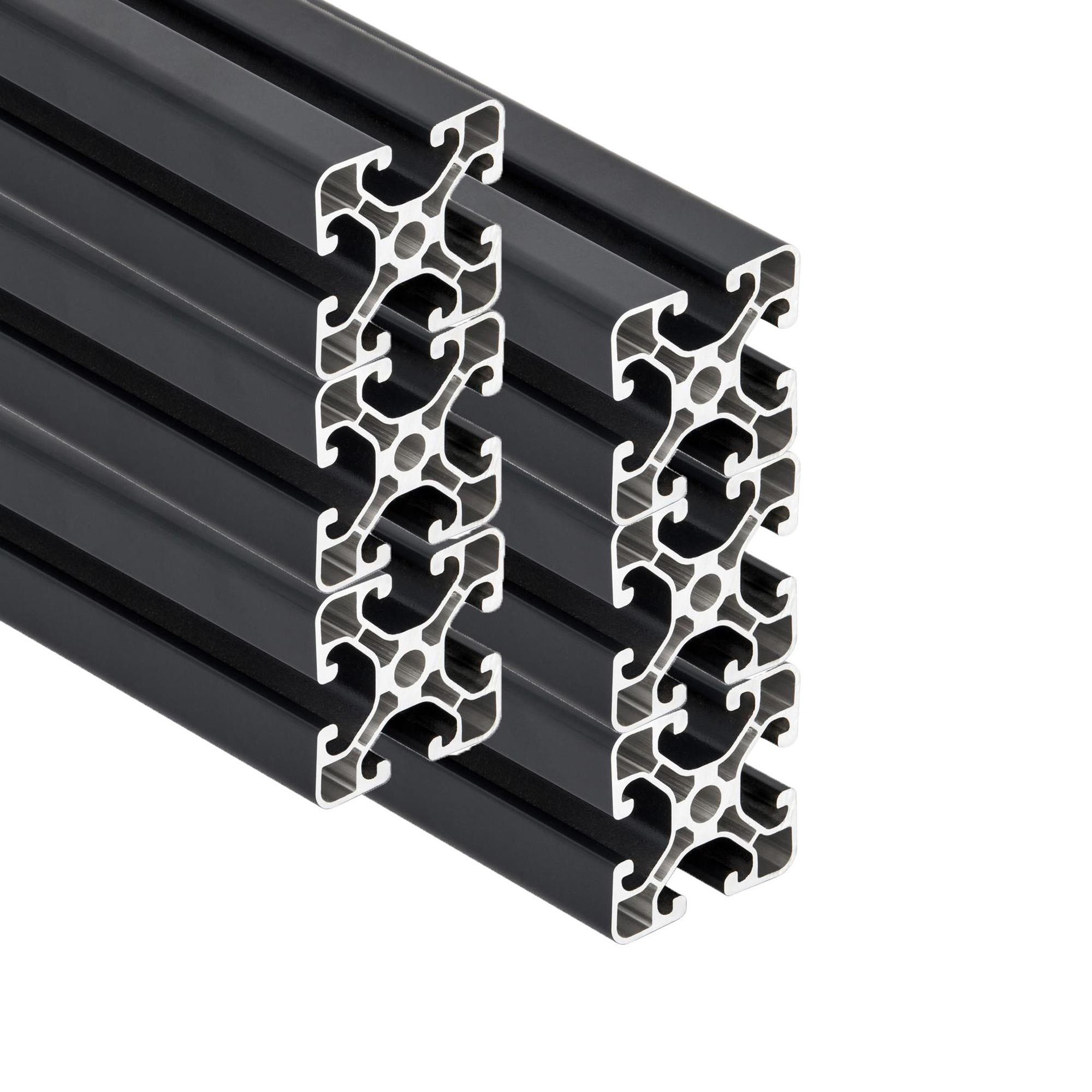 SCHMIDT systemprofile Profil 6x Aluminium Profil 2m 40x40 mm Nut 8 Anthrazit Nutprofil