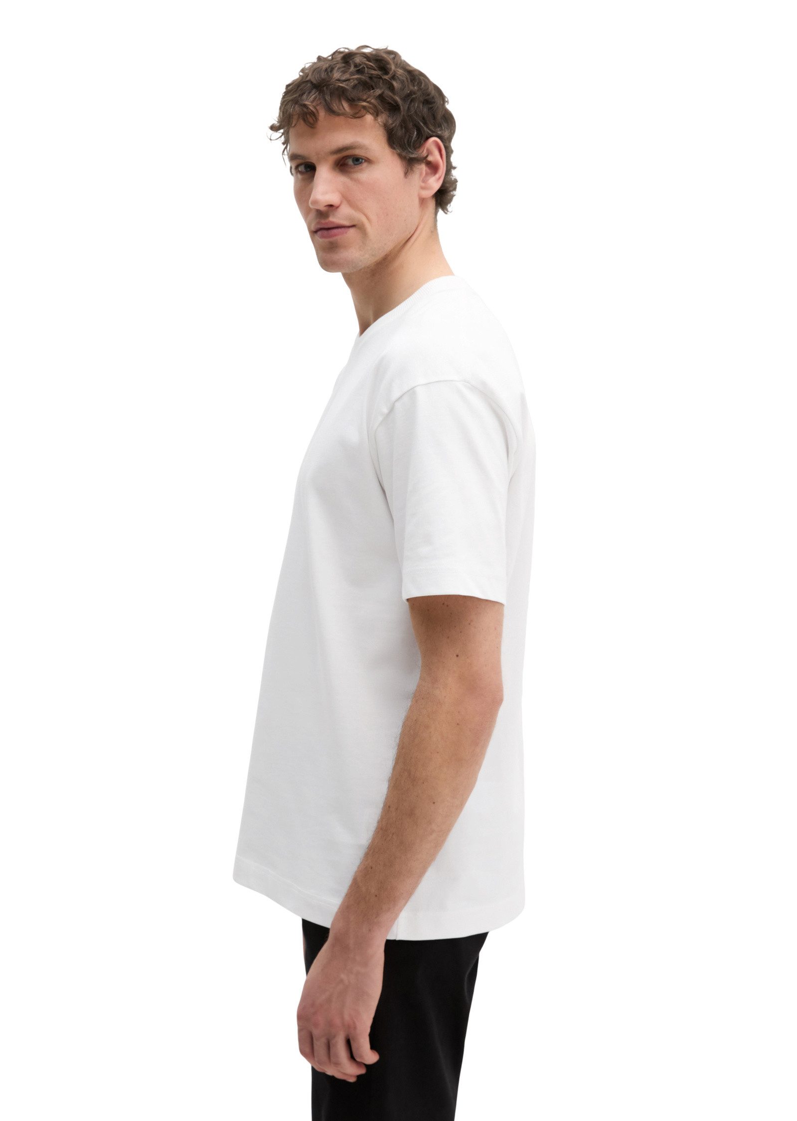 Marc O'Polo T-Shirt aus schwerem Bio-Baumwoll-Jersey
