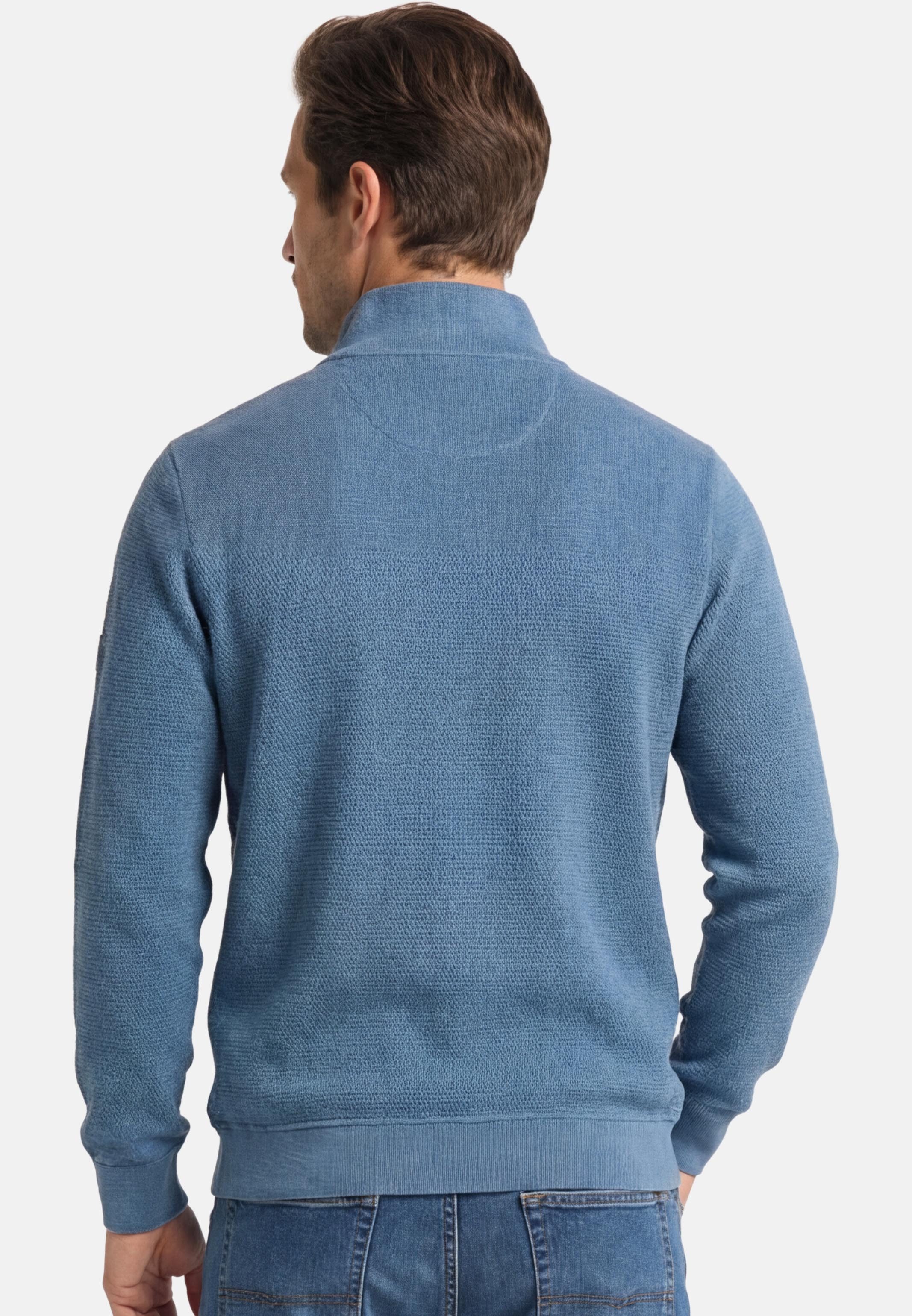 Redmond Strickpullover Basic (1-tlg) Troyer - Baumwolle - Atmungsaktiv - Troyer Kragen, sportlicher Stil