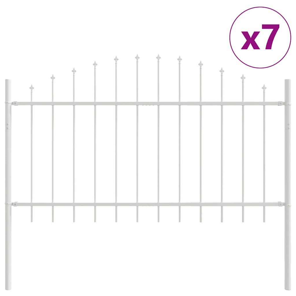 vidaXL Gartenzaun Gartenzaun Weiß 1190 x 100 cm, (1-St)