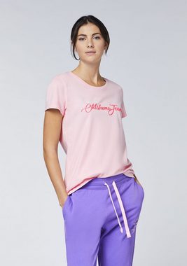 Oklahoma Jeans Print-Shirt mit Schriftzug und Logo