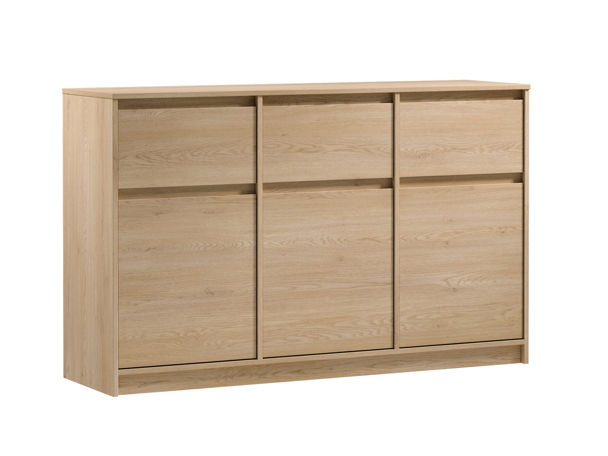 ROYAL24_MARKT Kommode Mariva – Stilvolle mit 3 Türen und 3 Schubladen – Geräumig & Modern (Sideboard, Premium - Mariva), Hochwertig – Klassisch – Stilvoll