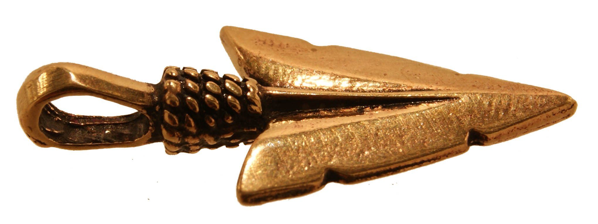 Kiss of Leather Kettenanhänger bran-145 Spitze Pfeilspitze Bronze Wikinger Anhänger Pfeil aus