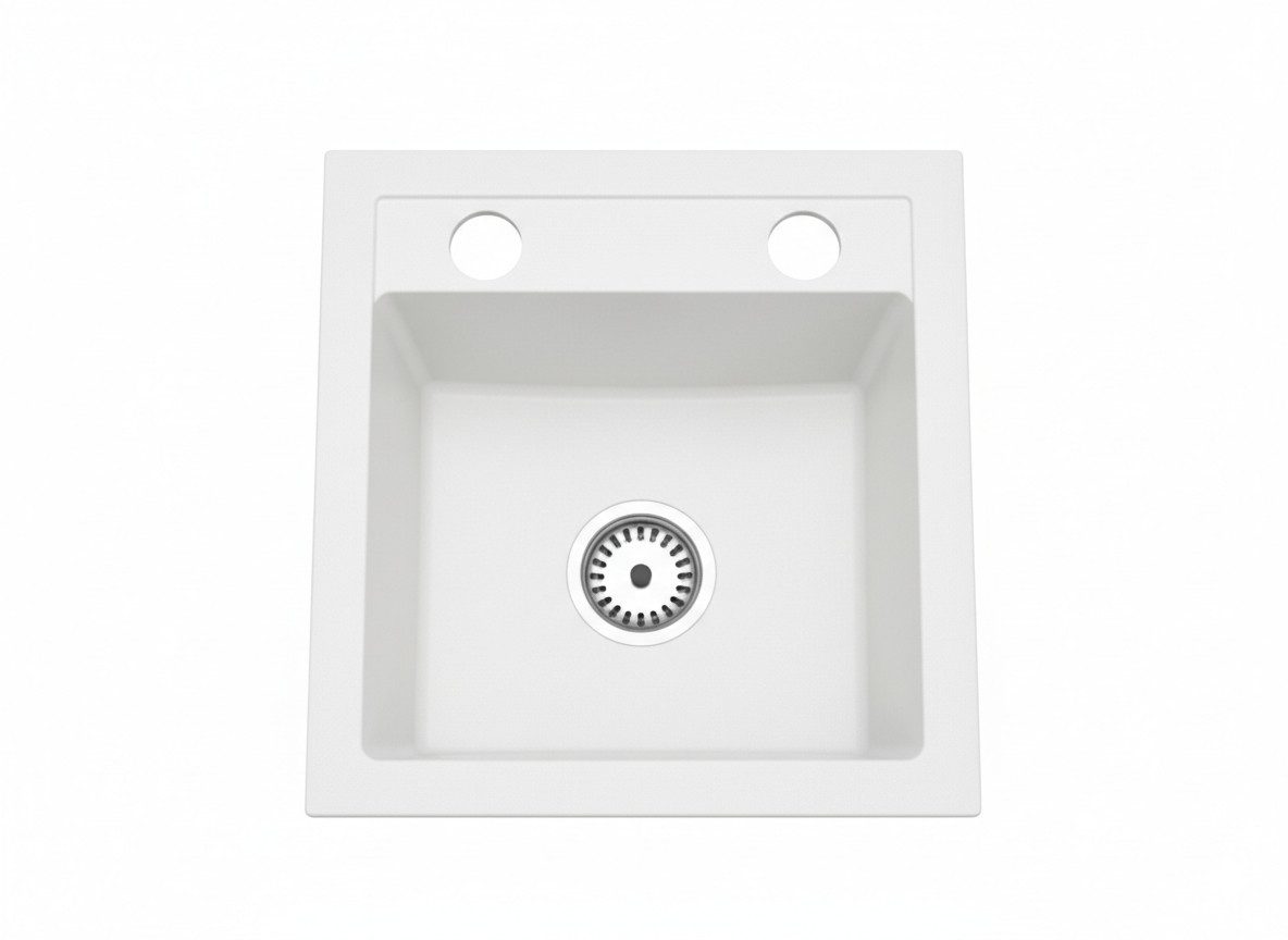 Faizee Home Granitspüle Faizee Home, Granitspüle Compact 44×41,5 cm – Küchenspüle Spülbecken