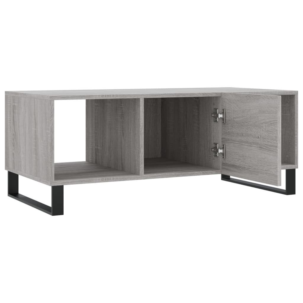 Sonoma Holzwerkstoff 102x50x40 vidaXL Sonoma Sonoma | Couchtisch Grau cm Grau Couchtisch (1-St) Grau