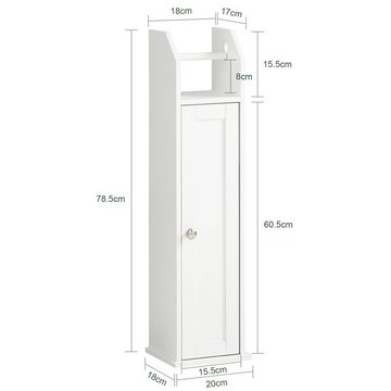SoBuy Toilettenpapierhalter FRG135/FRG177, Freistehend Seitenschrank