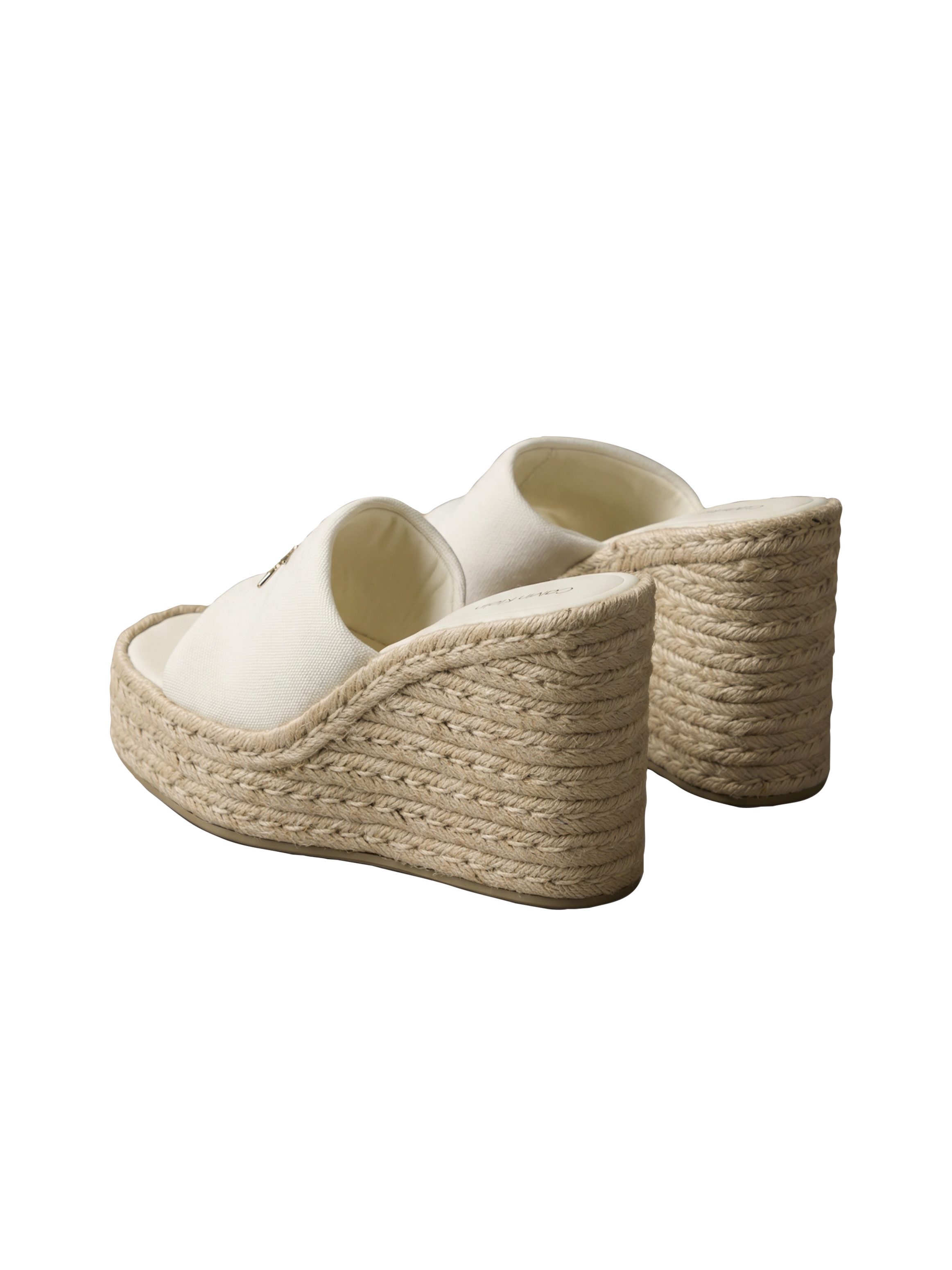 Calvin Klein Keilpantolette Sommerschuh, Urlaubsschuh mit Plateau und Jutebesatz