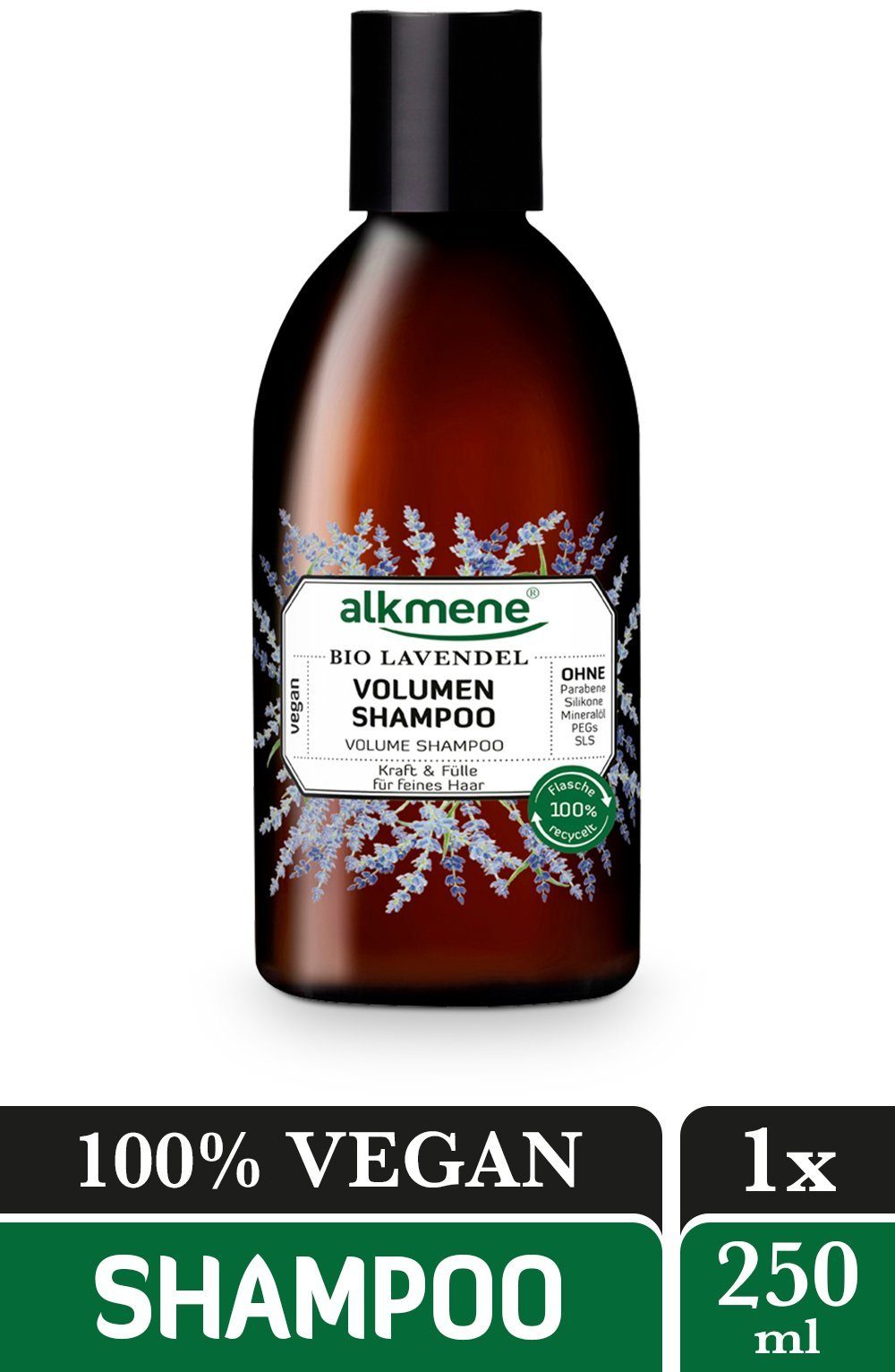 alkmene Haarshampoo Volumen Shampoo Bio Lavendel - Haarshampoo Shampoo Haarpflege, 1-tlg.