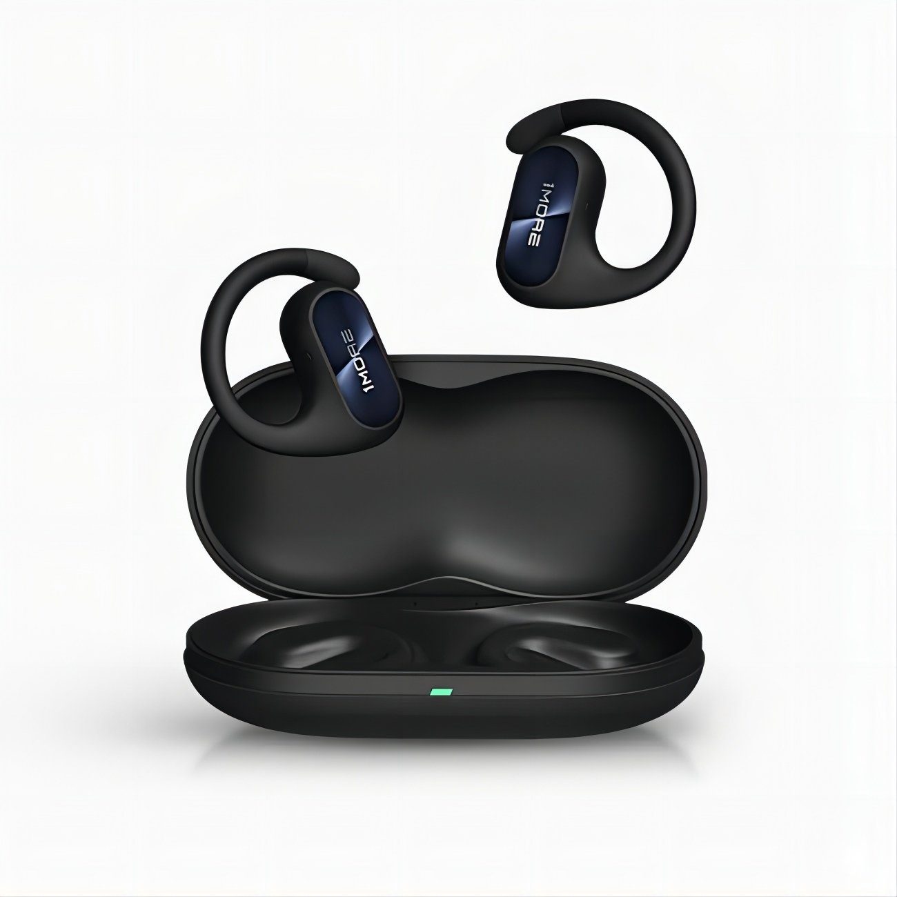 Sport-Kopfhörer mikrofon, Headphones Fit mit für 1More Cancelling, Mikrofone Earbuds Ear für SE Bluetooth Ohrhörer mit IPX5, Std., Büroarbeit/Sports, S30 (5.3 Ohrbügeln, Open 30 Kopfhörer ENC Noise 4 Spielzeit, Kabellose Vier Anruf