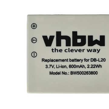 vhbw kompatibel mit Sanyo Xacti VPC-J4 EX Kamera-Akku Li-Ion 550 mAh (3,6 V)