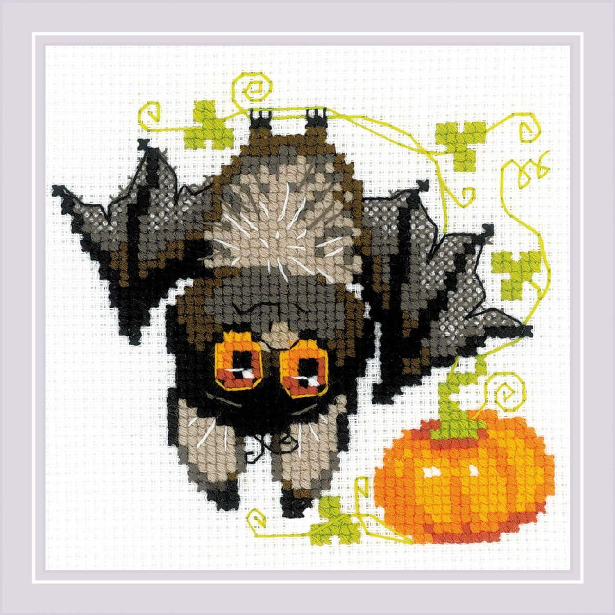 Riolis Kreativset Riolis Kreuzstich Set "Kopfüber", Zählmuster, 15x15cm, (embroidery kit by Marussia)