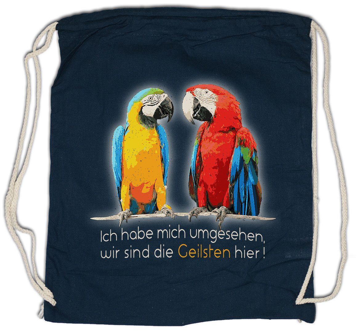 Urban Backwoods Turnbeutel Die Geilsten Turnbeutel Fun Papagei Vogel Zoo Verein Papagei (1-tlg), Vogelzüchter Züchter Vögel Graupapagei