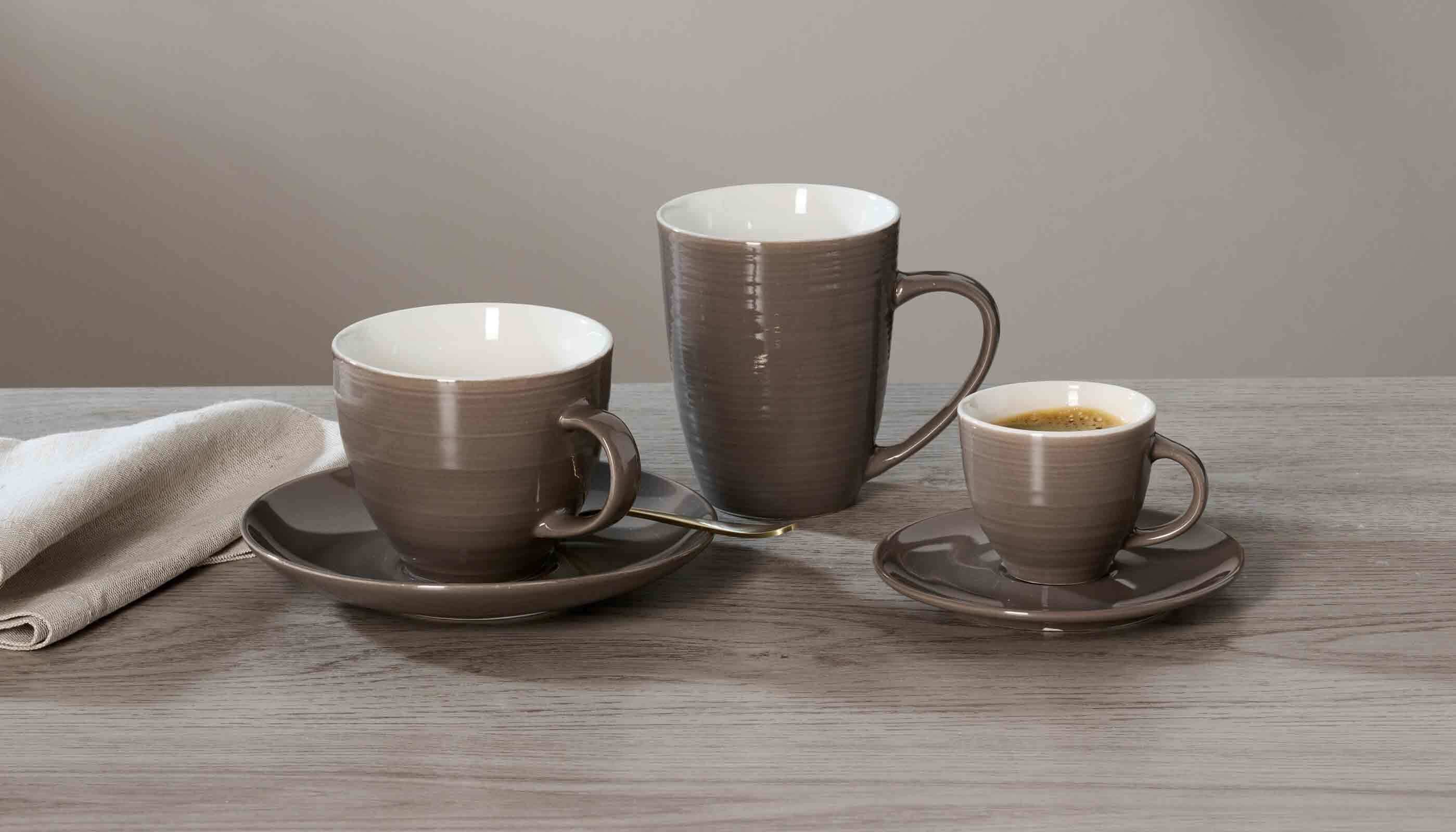 Ritzenhoff & Breker Becher Suomi XXL Becher 550 ml 6er Set, 6-tlg., Porzellan