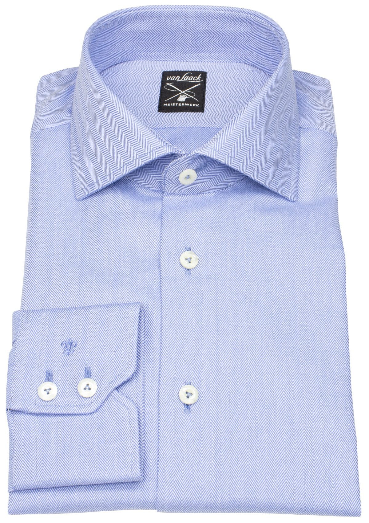 Van Laack Businesshemd leicht tailliert Haifischkragen