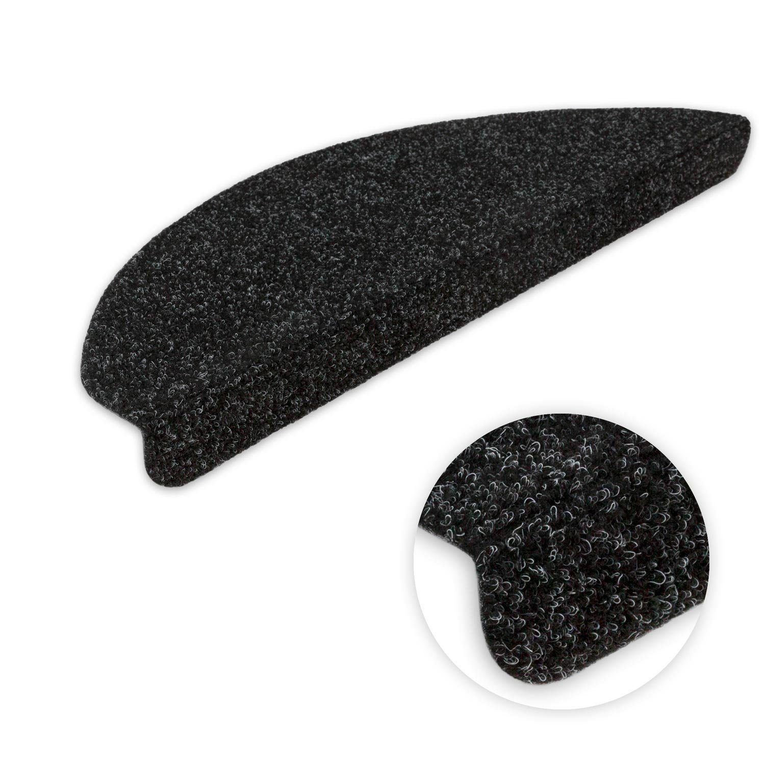 Metzker® Stufenmatte Stufenmatten Ramon MW Halbrund Einzeln und SparSet´s, halbrund, Höhe: 2 mm, 20 Stück im Set - Anthrazit