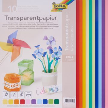 Folia Transparentpapier Transparentpapier, 10 Blatt