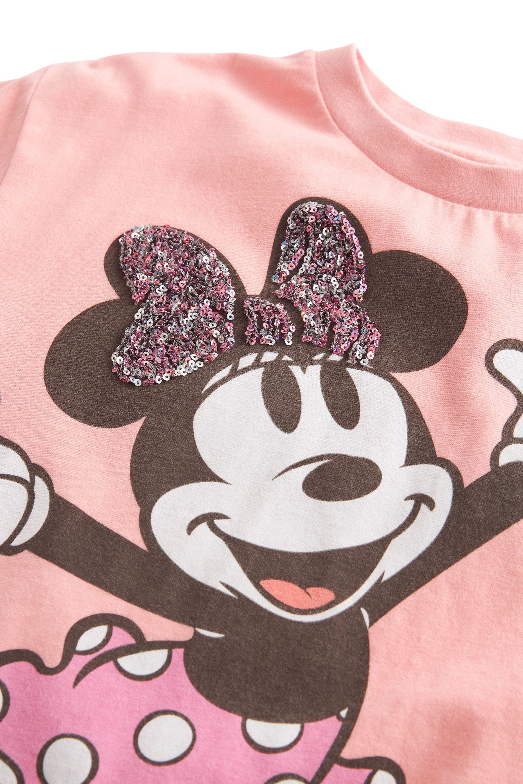 (1-tlg) Pink T-Shirt Oversized-T-Shirt Mickey Lizenziertes Minnie & Next