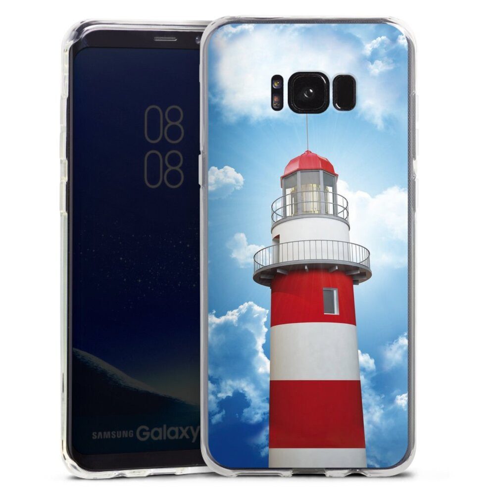 DeinDesign Handyhülle Leuchtturm Wolke Himmel Leuchtturm, Samsung Galaxy S8 Plus Silikon Hülle Bumper Case Handy Schutzhülle