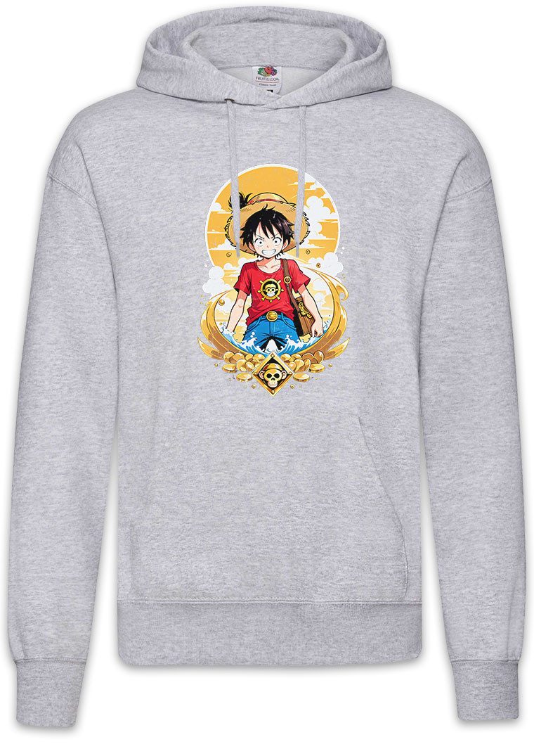 Hoodie Monkey Ruffy Logo Herren Hoodie One Pirate Adventure Anime Piece D