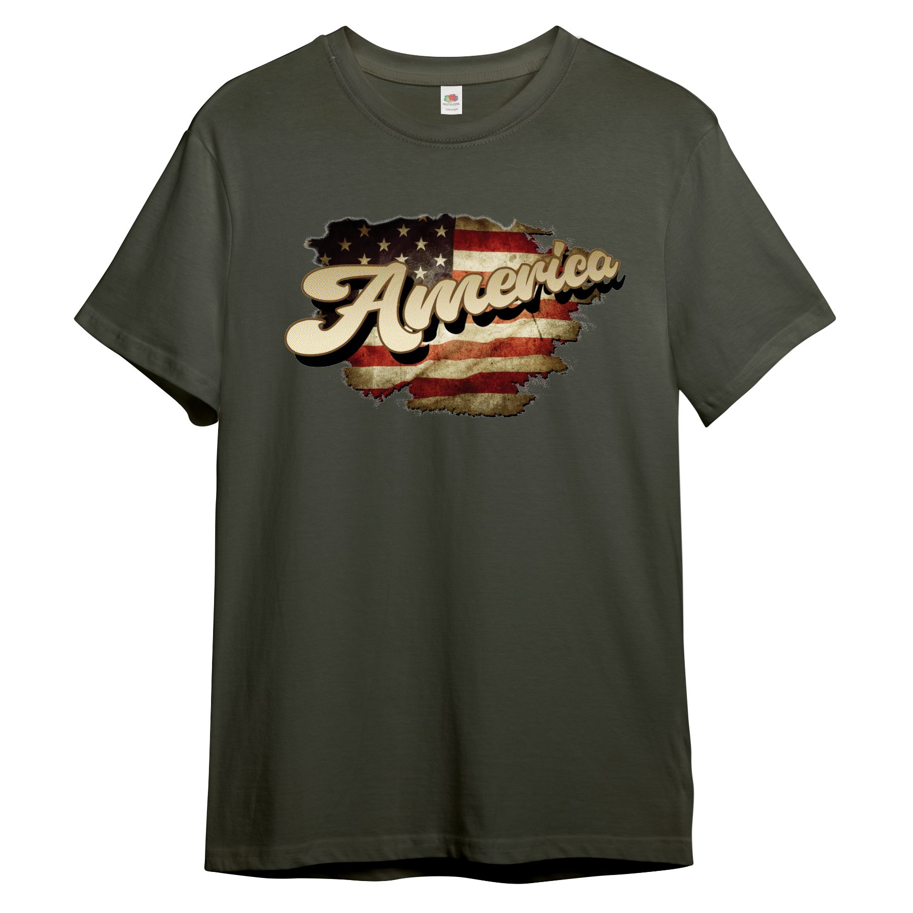 PAULGOS Print-Shirt Herren T-Shirt "Vintage Amerika Flagge"