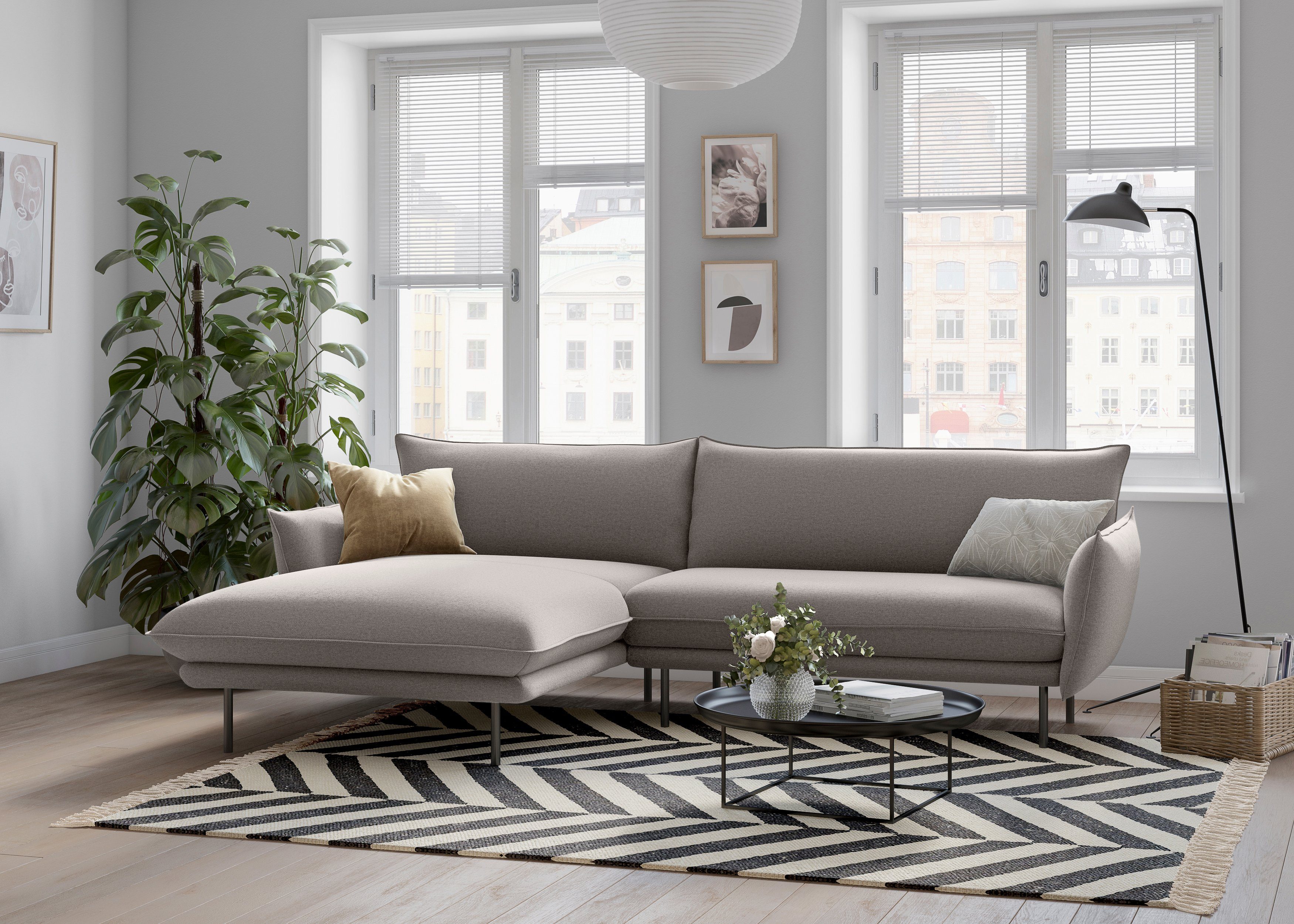 andas Ecksofa Stine L-Form, Besonderes Design günstig online kaufen