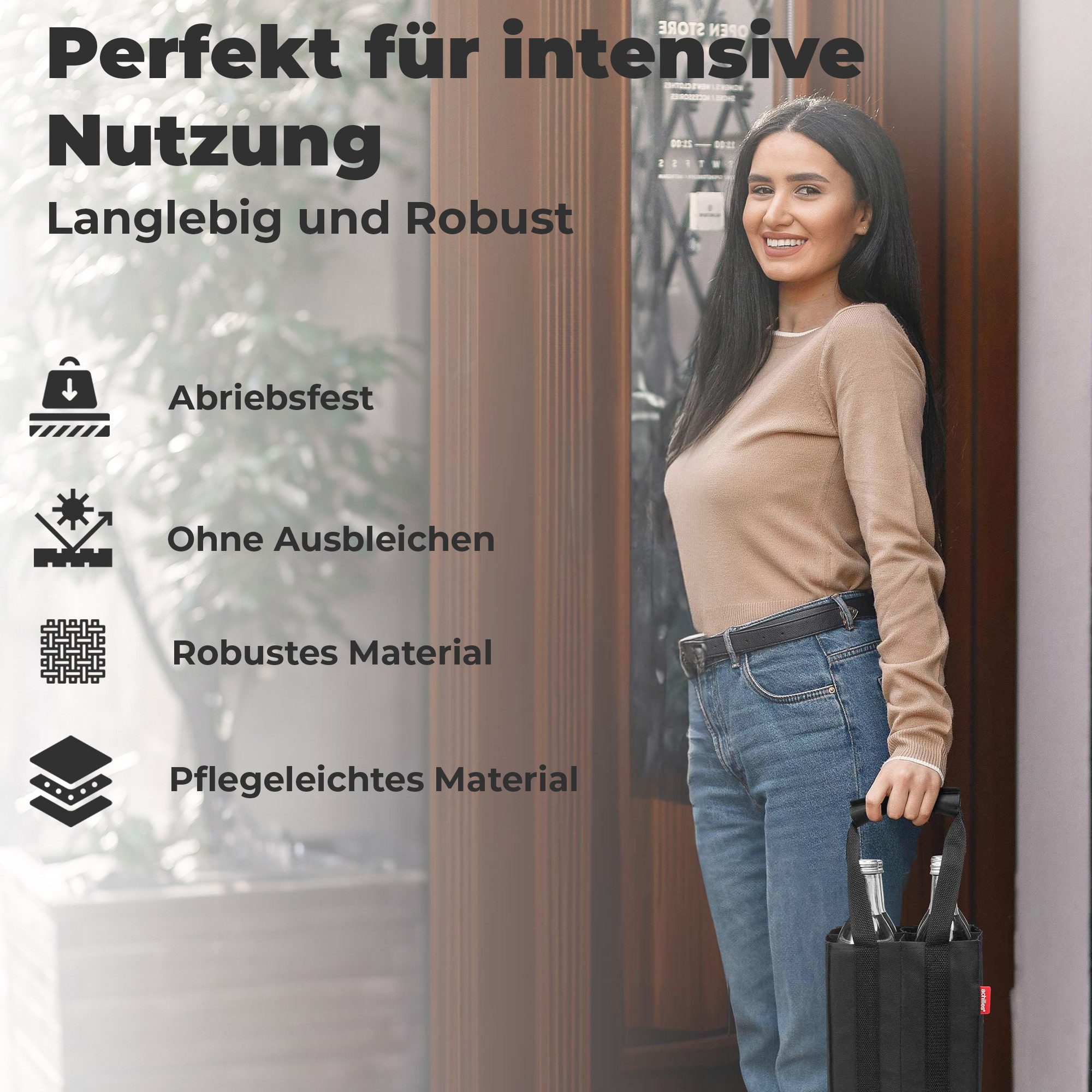 achilles Flaschenkorb Flaschenkorb 4er Bottle-Bag, Flaschentasche für 4 x 1 günstig online kaufen