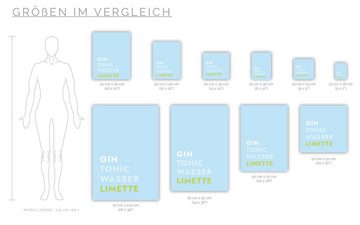 MOTIVISSO Poster Cocktail Gin Tonic Limette - Text
